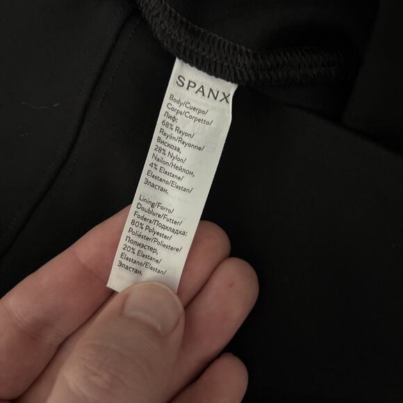 Spanx Ponte Ankle Leggings Womens 2X Black Stretch Skinny Leg High Waist 26” In - Picture 4 of 9